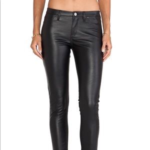 Blank NYC leather skinny pants